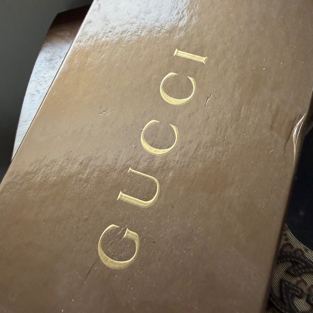 Gucci Beige GG Canvas Logo Ballet Flats - Picture 7 of 11